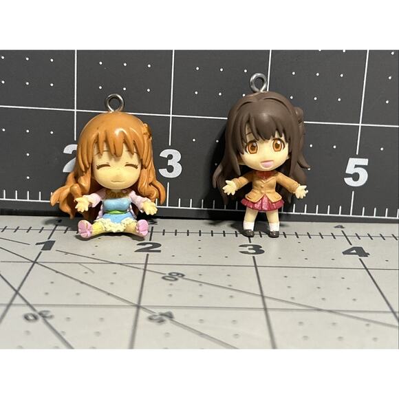 The Idolmaster Cinderella Girls Magical Swing Keychain Missing Chains 2 Figures - Picture 1 of 6